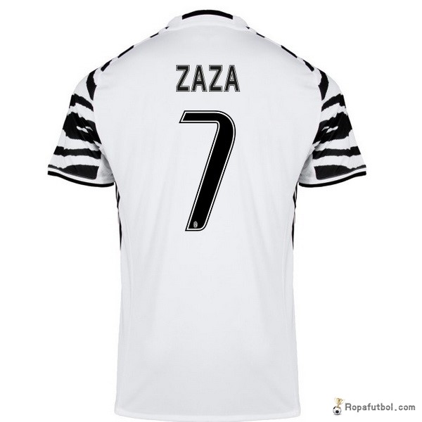 Camiseta Juventus Replica Tercera Ropa Zaza 2016/17 Blanco 2016/17 Blanco